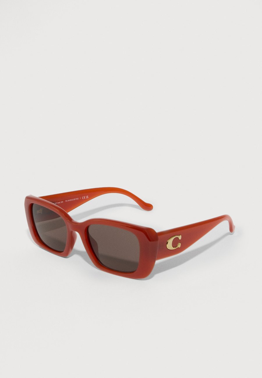 

Солнцезащитные очки COACH Sunglasses, Milky Burnt Orange/Brown/Orange