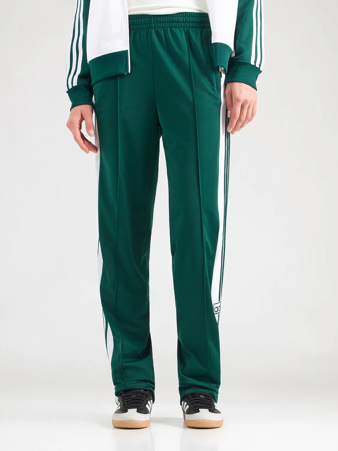 Брюки Adidas Originals свободного кроя ADIBREAK зеленого цвета — фото 3
