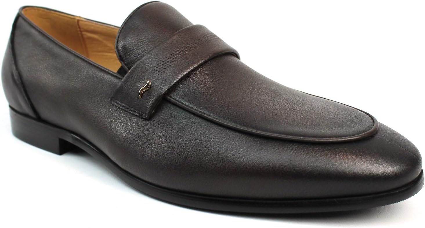 

Мужские эксклюзивные слипоны из натуральной кожи Azar Man, коричневый