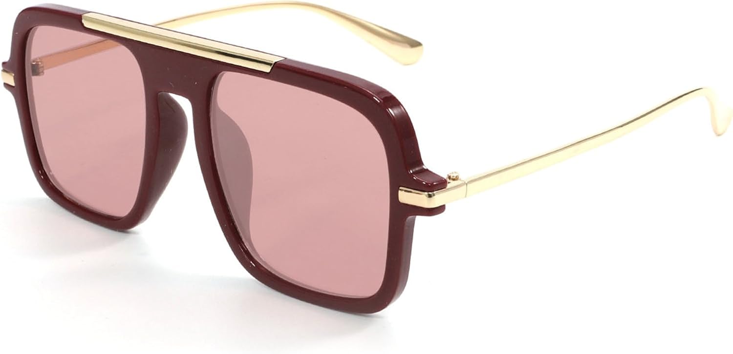 

Солнцезащитные очки Helena Square Black для женщин и мужчин, большие солнцезащитные очки-щитки с плоской верхней частью, винтажные мужские очки для активного отдыха, C4