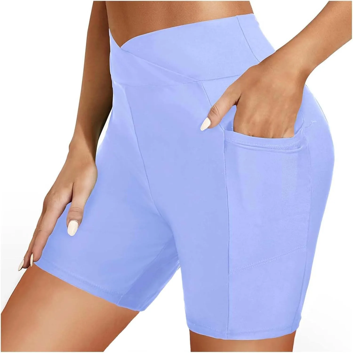 Плавки для женщин с эффектом утягивания живота, пляжные плавки для женщин, летние тренировочные плавки для бассейна, плавки-бриджи для вечеринок у бассейна Generic, светло-фиолетовый