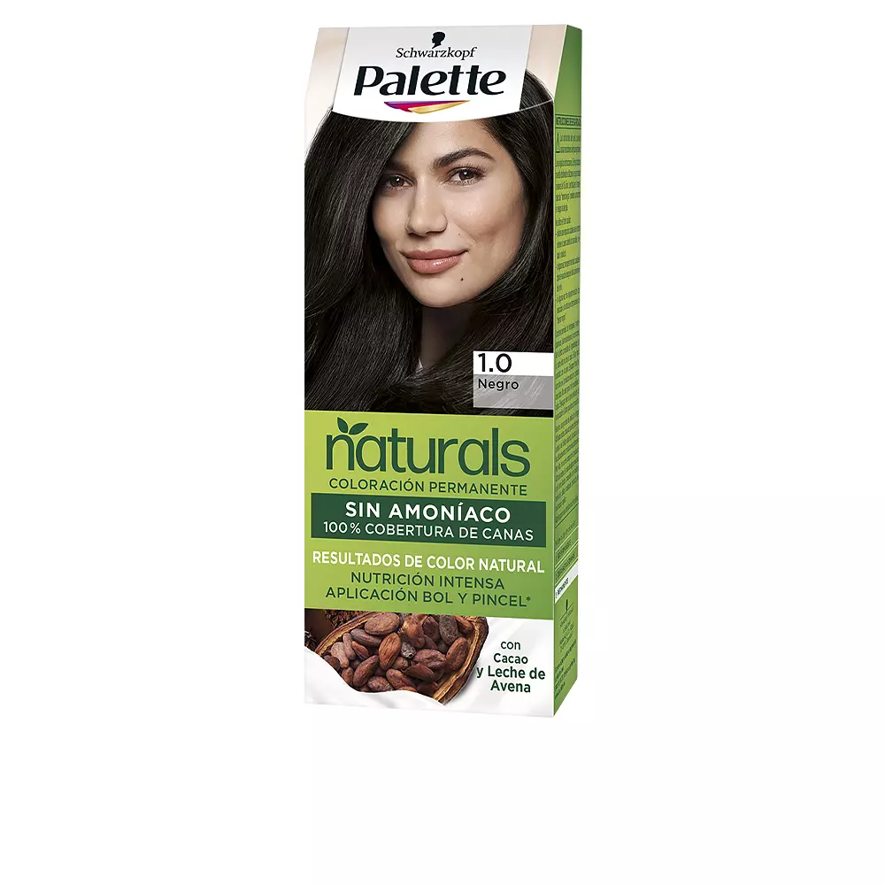 

Краска для волос Palette naturals color creme Palette, цвет 1.0-black, 1 шт.