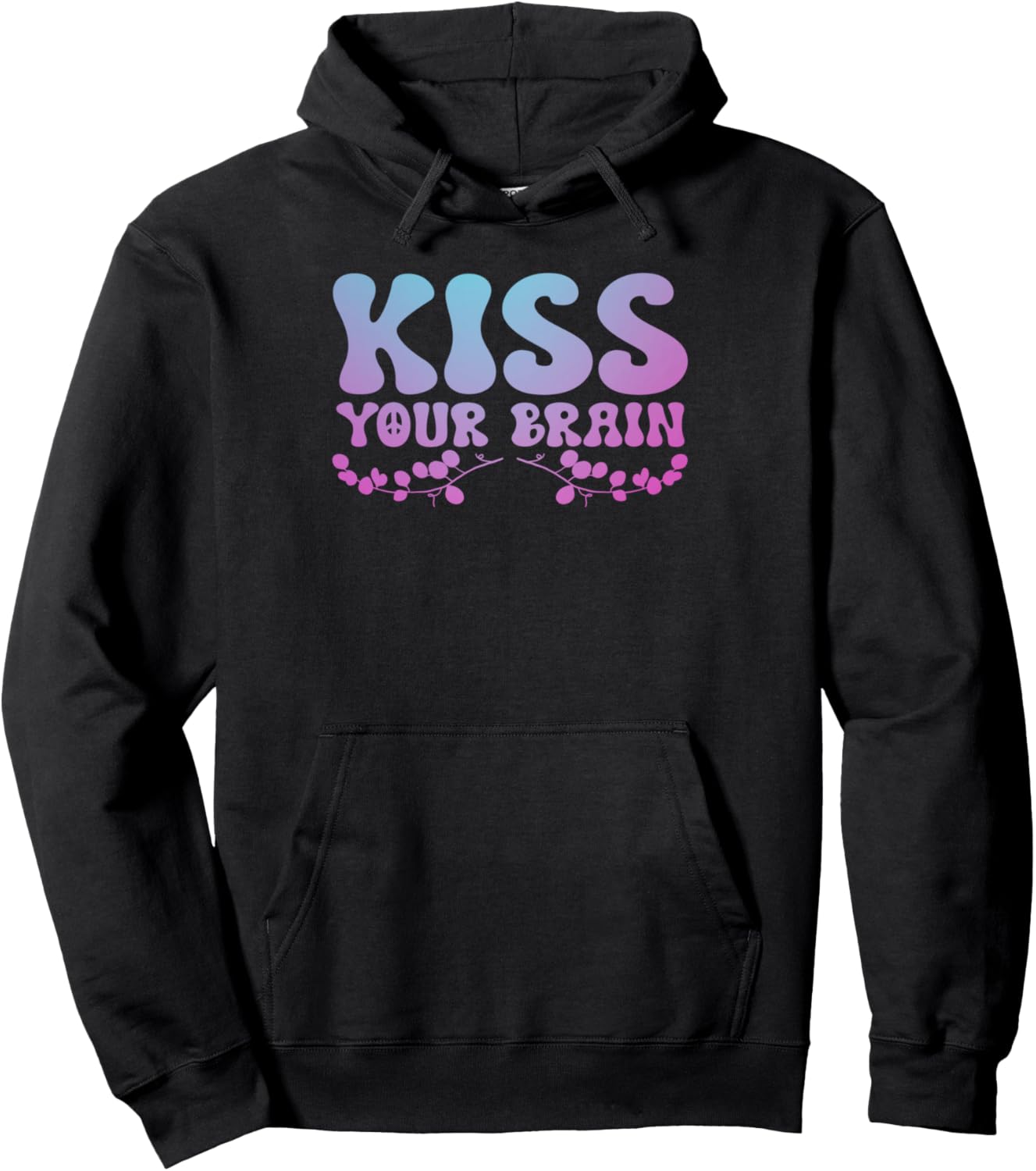 

Худи Kiss Your Brain Teaching Humor Education & School Teacher Gift Ideas, черный