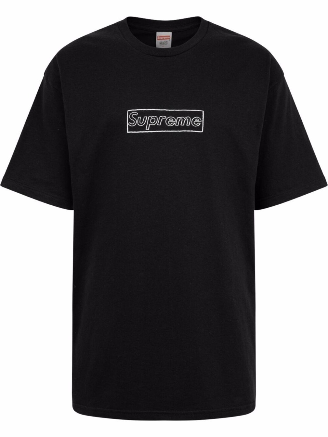 

Футболка с логотипом из коллаборации с Kaws Supreme, черный
