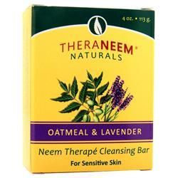 

Theraneem Organix Neem Therape мыло с овсянкой и лавандой 4 унции