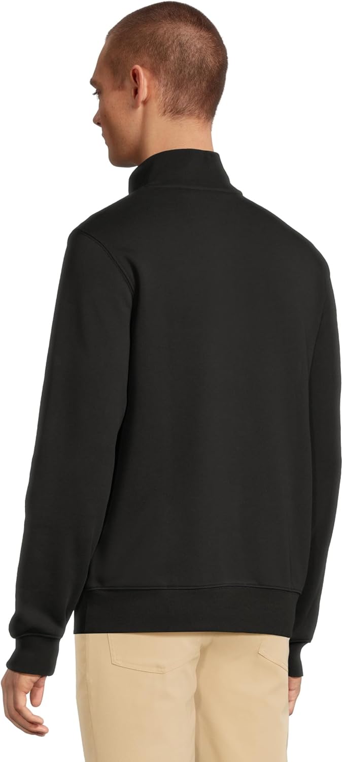 Lacoste мужская толстовка с высоким воротником и молнией, Black — фото 3
