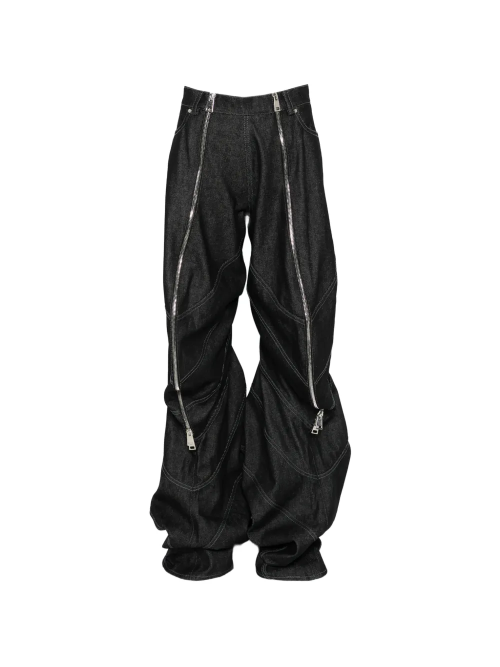 

Прямые джинсы с молниями Victor Clavelly, синий