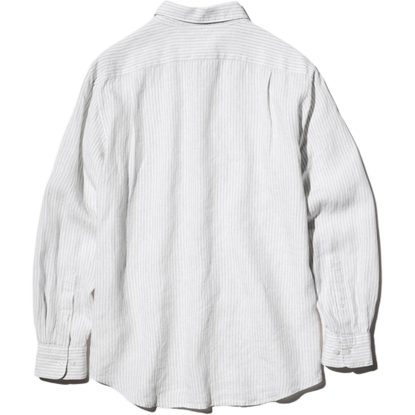 Рубашка унисекс серая UNIQLO, серый — фото 3