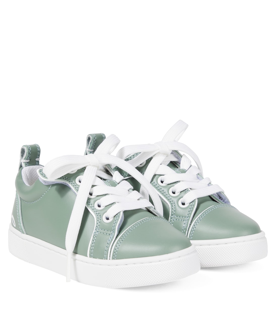 

Кожаные кеды Funnyto Christian Louboutin Kids, Manuka/Bianco