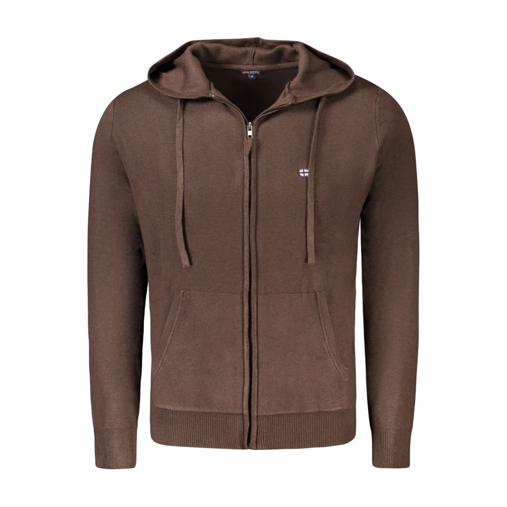 

Коричневый полиамидный мужской кардиган Geographical Norway