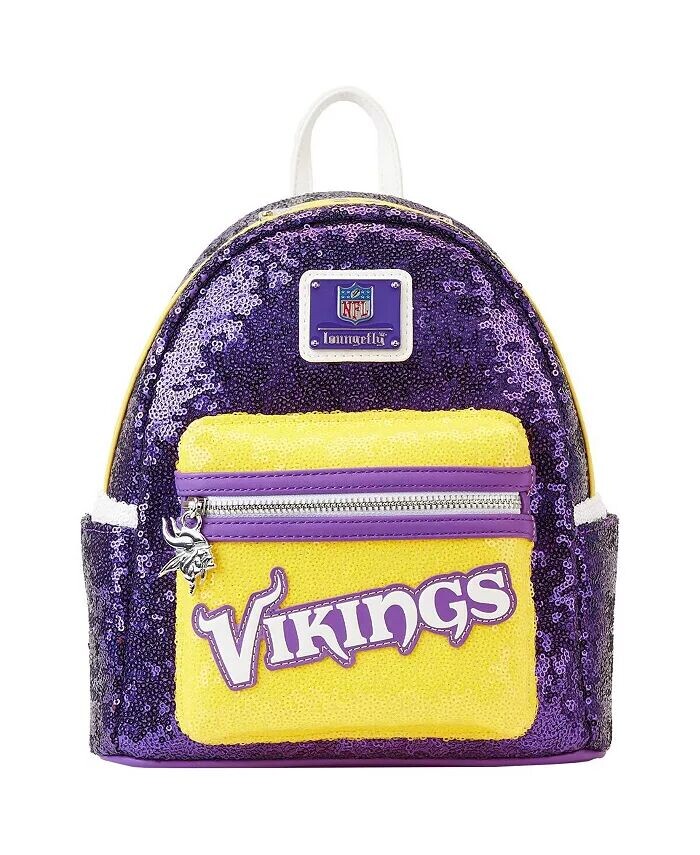 

Мини-рюкзак Minnesota Vikings с пайетками для мужчин и женщин Loungefly