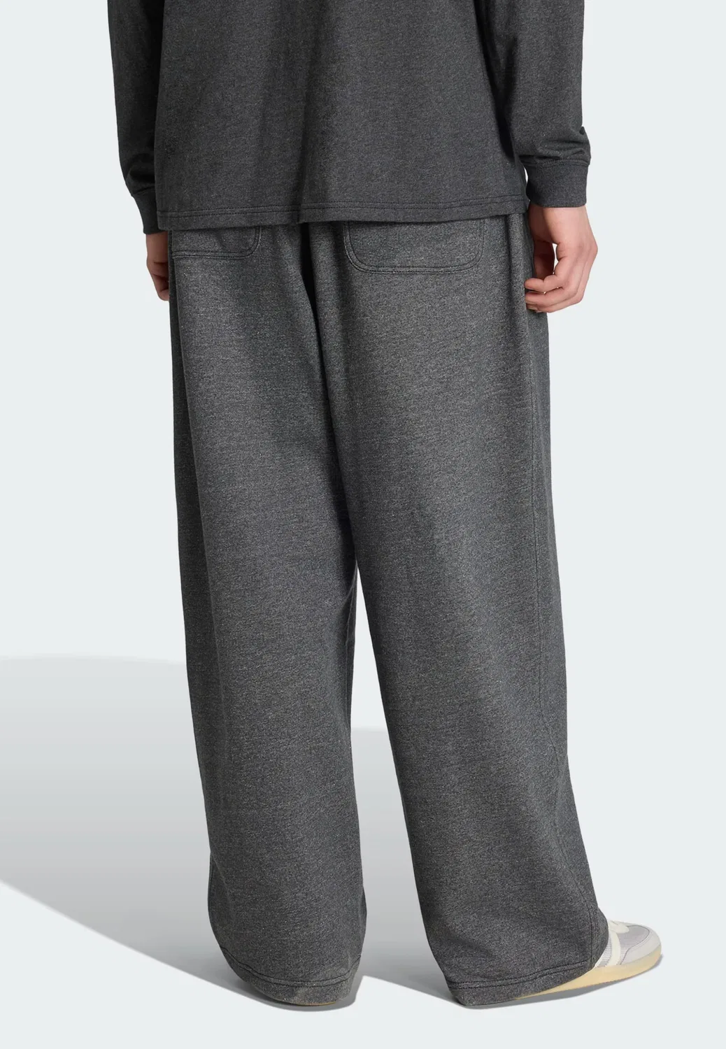 Брюки-мешки Adidas Originals Baggy Pants Trefoil Essentials, темно-серый — фото 3