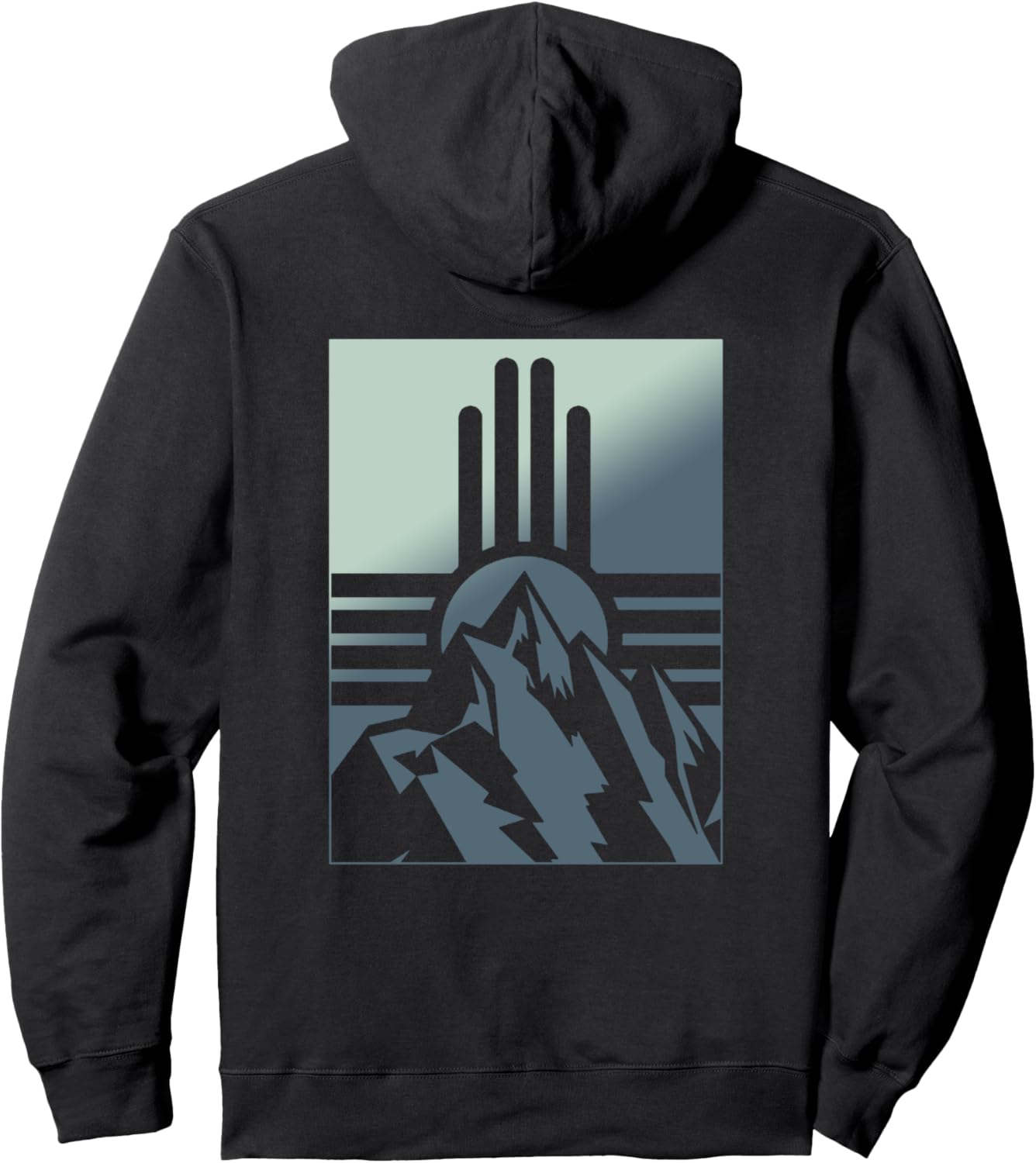 

Худи с графическим принтом Гора Зиа, Нью-Мексико New Mexico Gifts By Mcma, черный