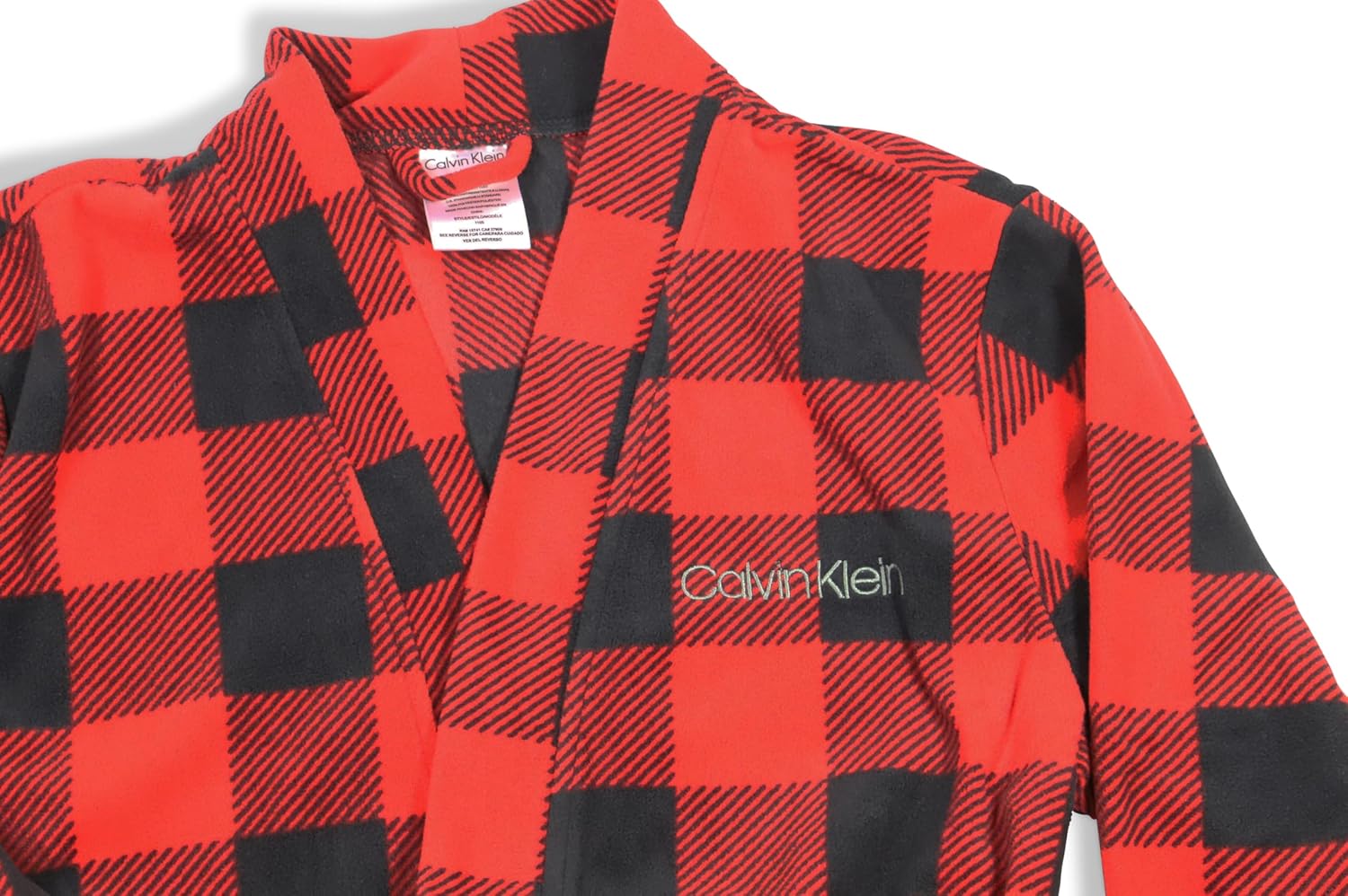 Халат Calvin Klein для мальчиков с манжетами на рукавах, Red Buffalo Pld — фото 2
