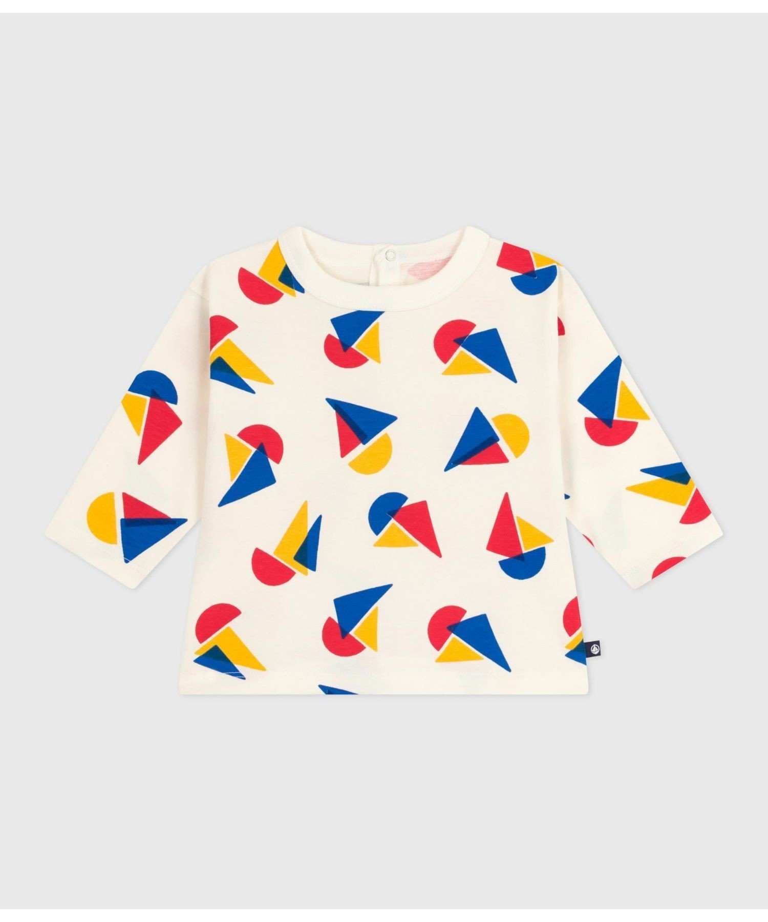 Футболка с длинными рукавами PETIT BATEAU, Off-white/multicolor — фото 4