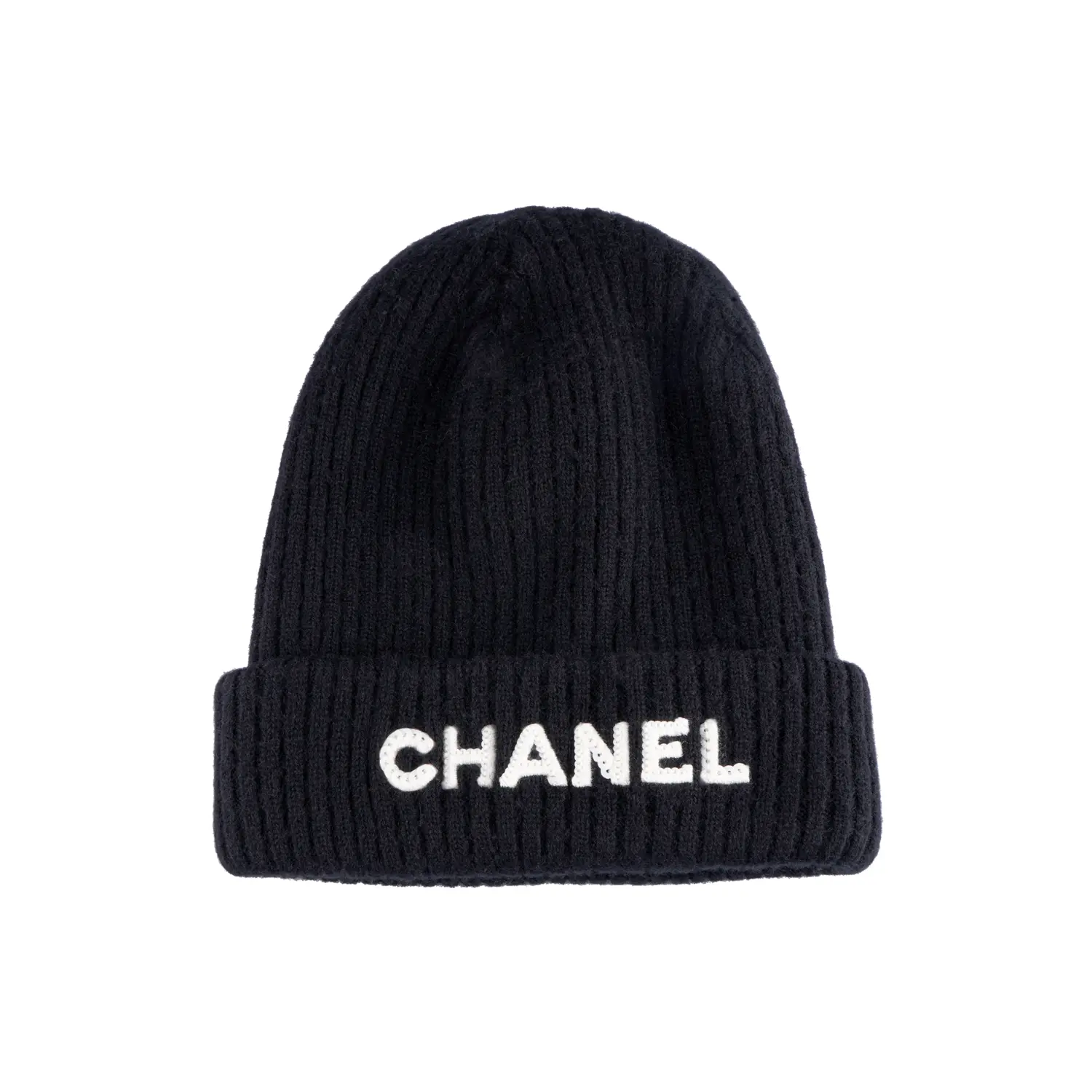 CHANEL Кашемировая женская шапка черная, Black — фото 3
