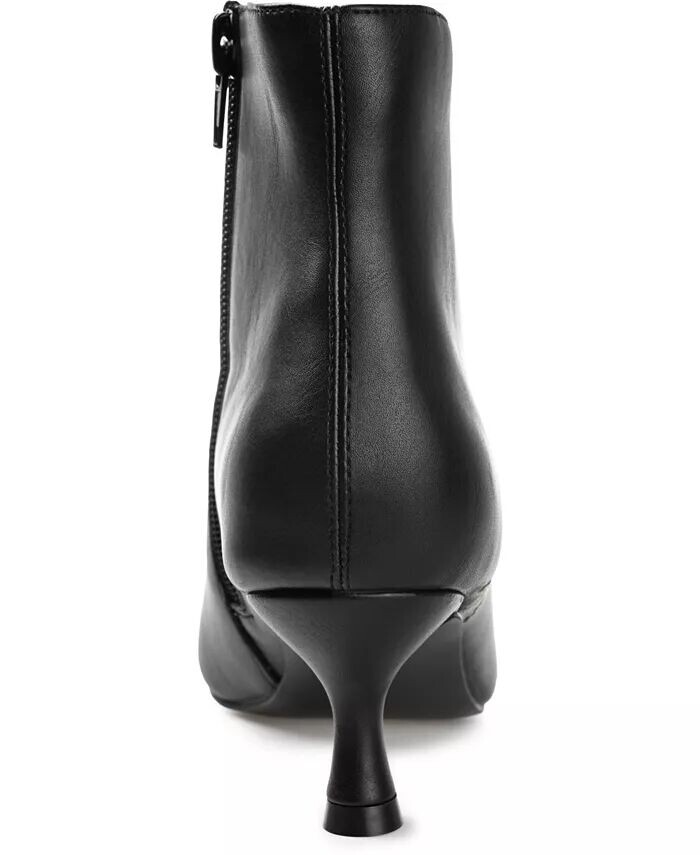 Женские ботильоны Kelssa Wide Width Square Toe Kitten Heel Dress Booties Journee Collection, черный — фото 3