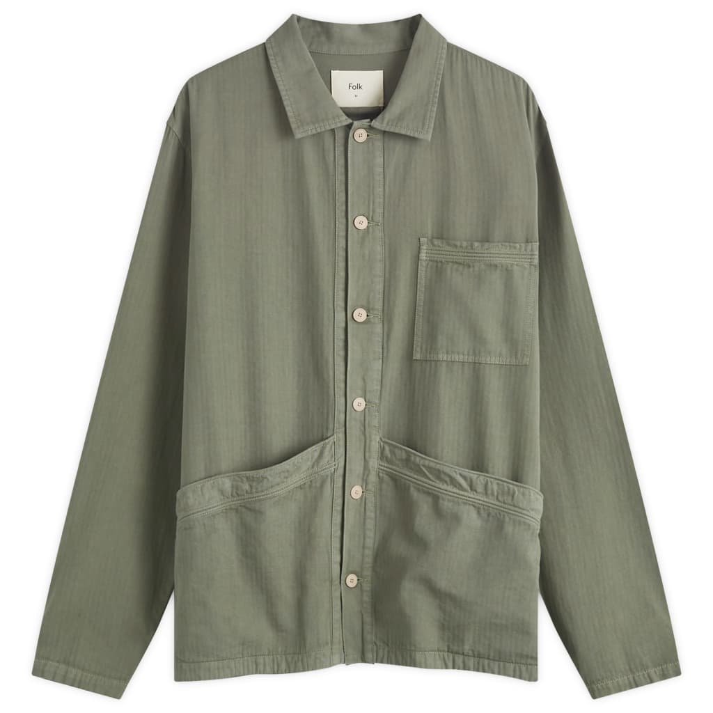 

Куртка-рубашка Meyer Folk, цвет dark sage herringbone