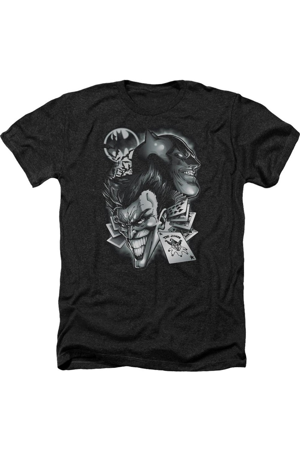 

Batman Archenemies Adult Heather Tee / Футболка Gildan, черный
