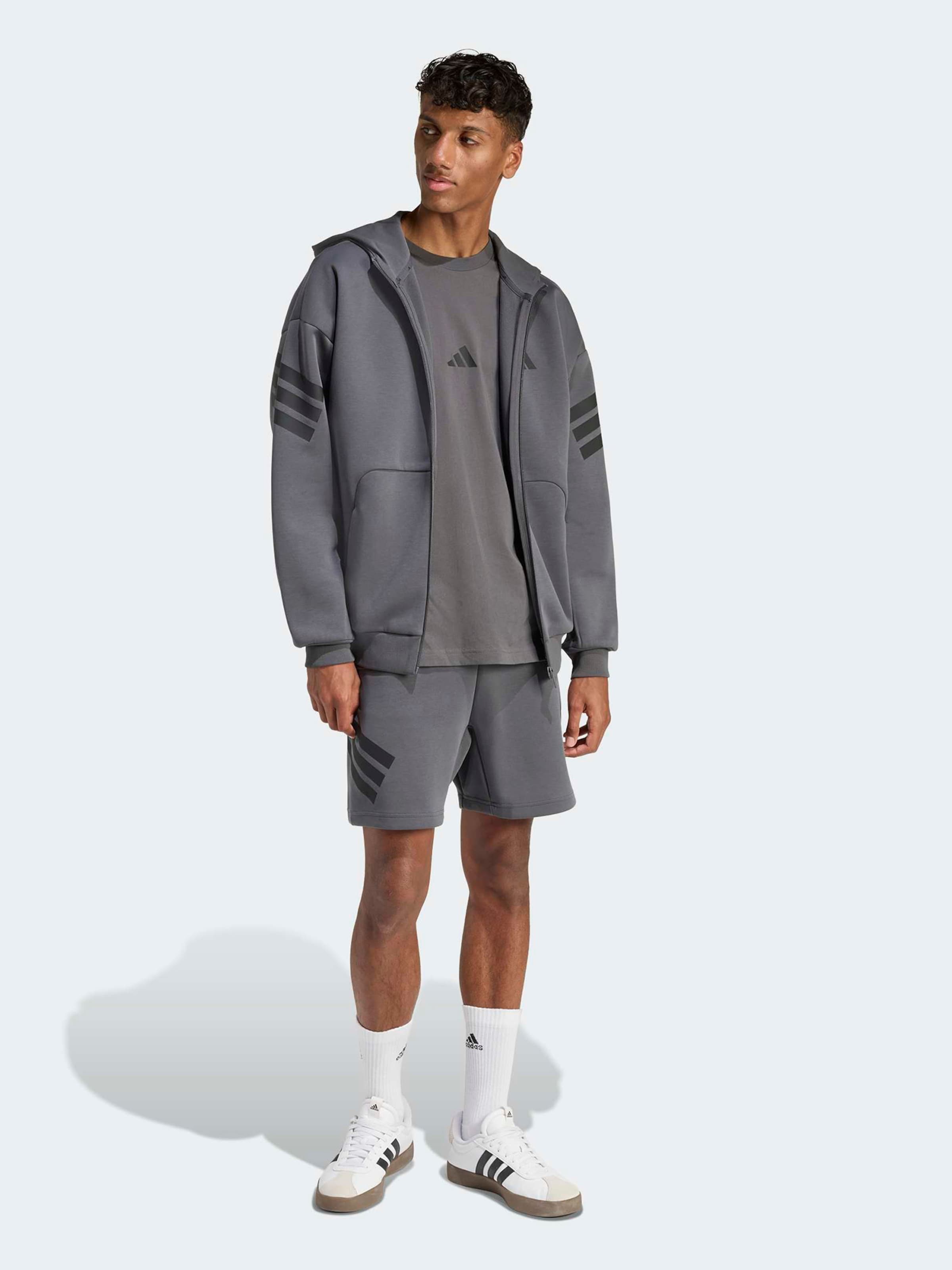 Adidas Sportswear Спортивный худи на молнии 'FI' в цвете базальтовый серый — фото 2