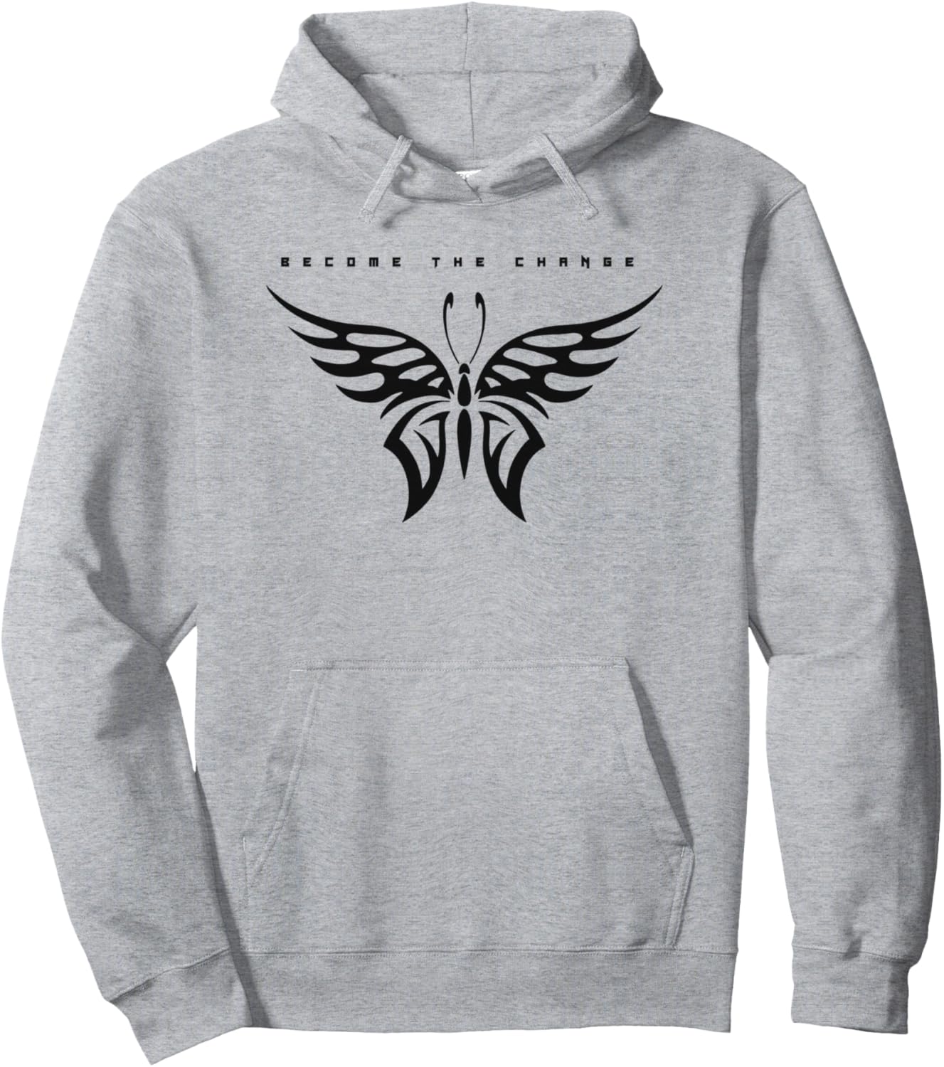 

Худи Become The Change Tribal Butterfly, серое Trendy Apparel