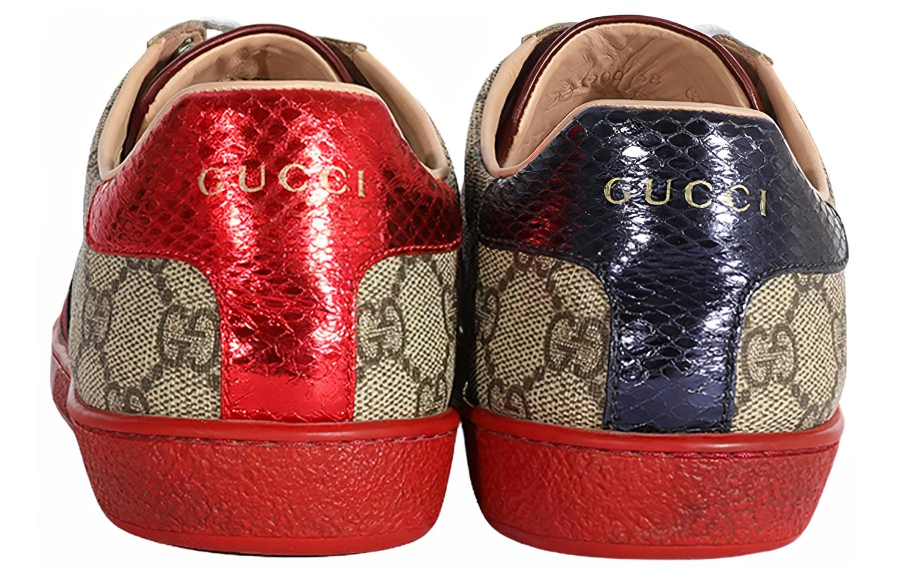Женская футболка Ace Gg Supreme 'Brown' Women's GUCCI — фото 4