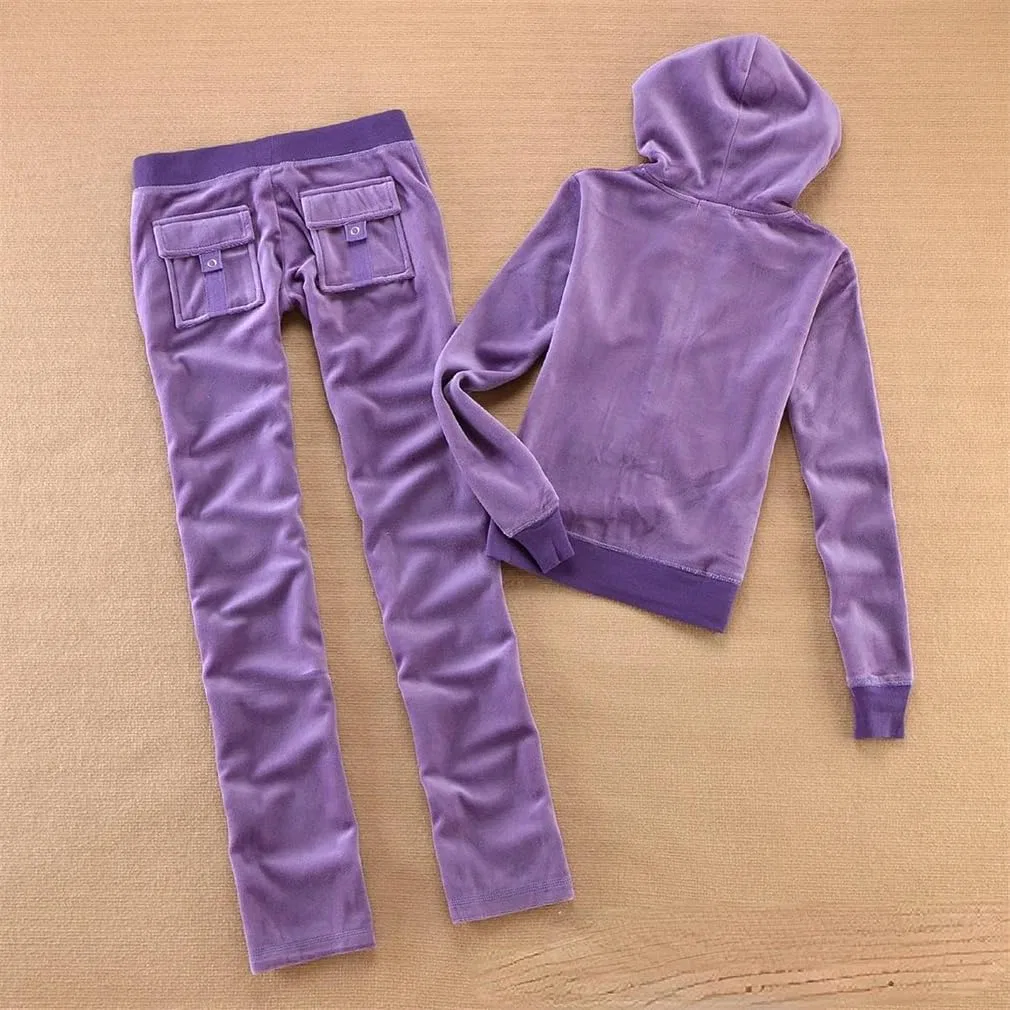 Спортивный костюм велюр Women Tracksuit, 7 — фото 2