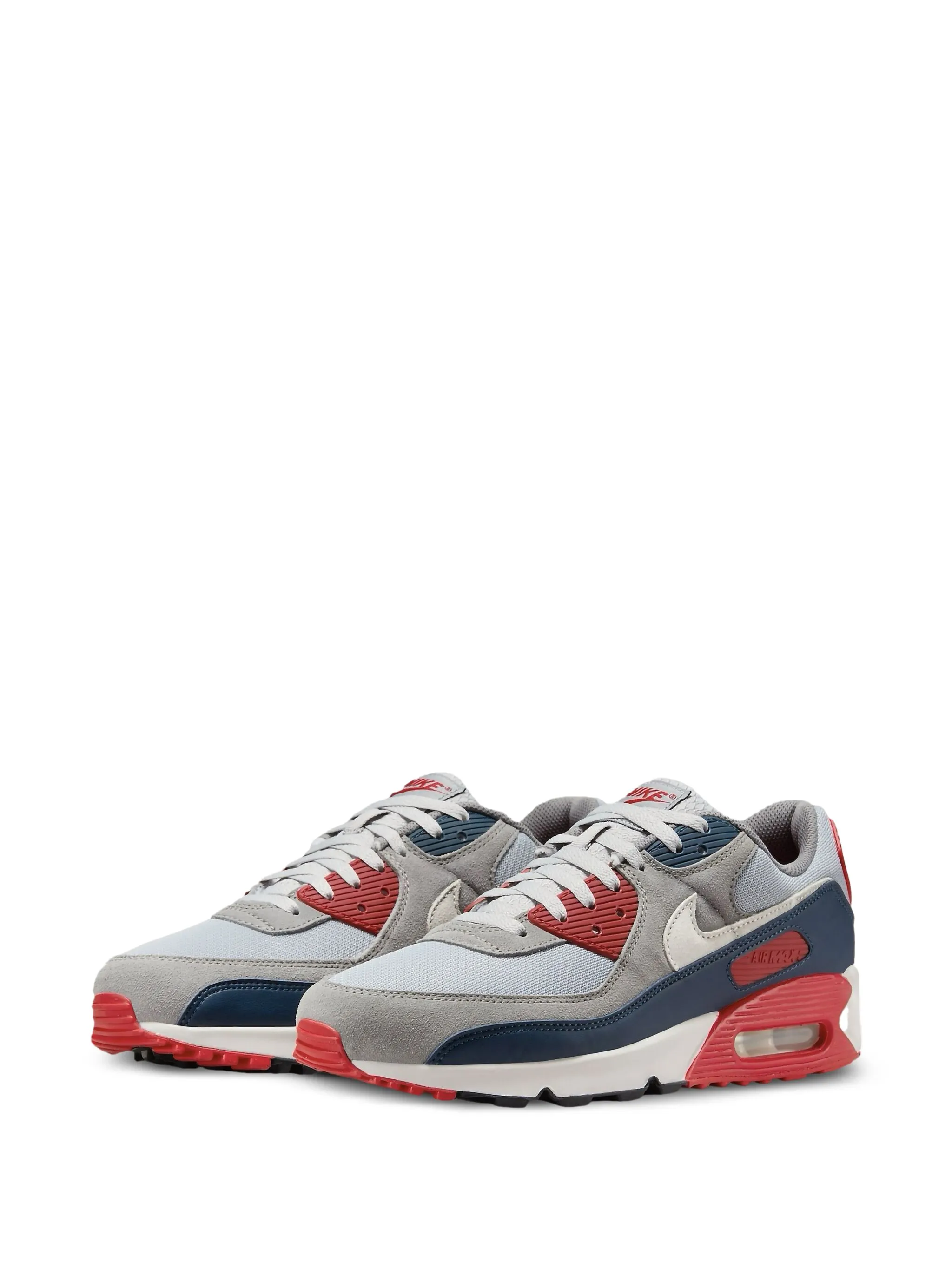 Кроссовки Air Max 90 USA - Light Smoke Nike, серый — фото 2