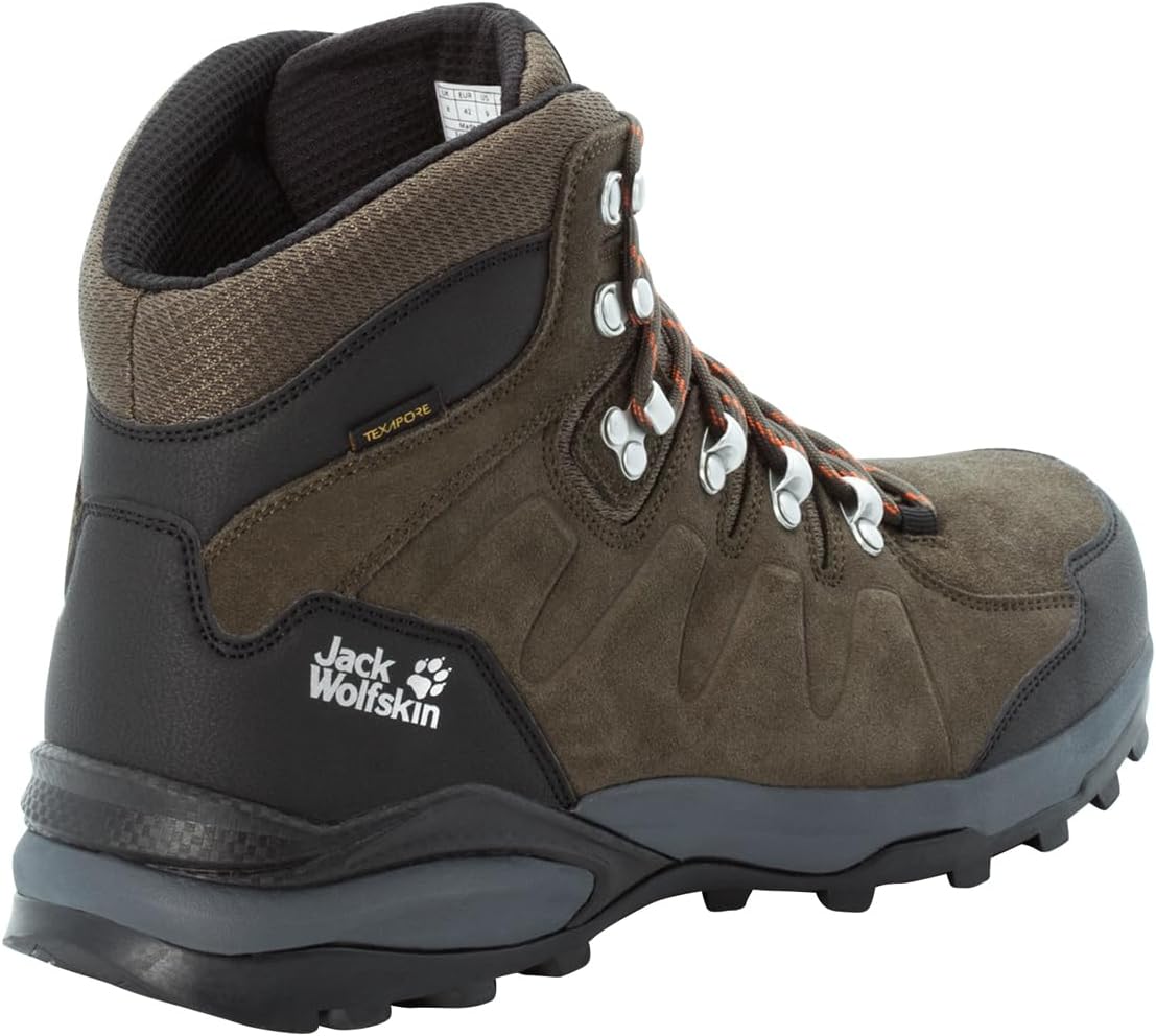 Мужские ботинки Jack Wolfskin Refugio Texapore Mid M, коричневый — фото 3