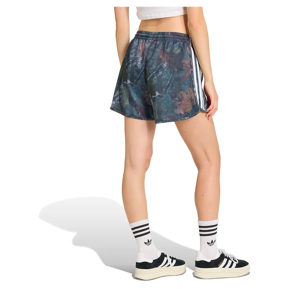 Шорты adidas Originals Leaf Camo Print Satin, разноцветный — фото 2