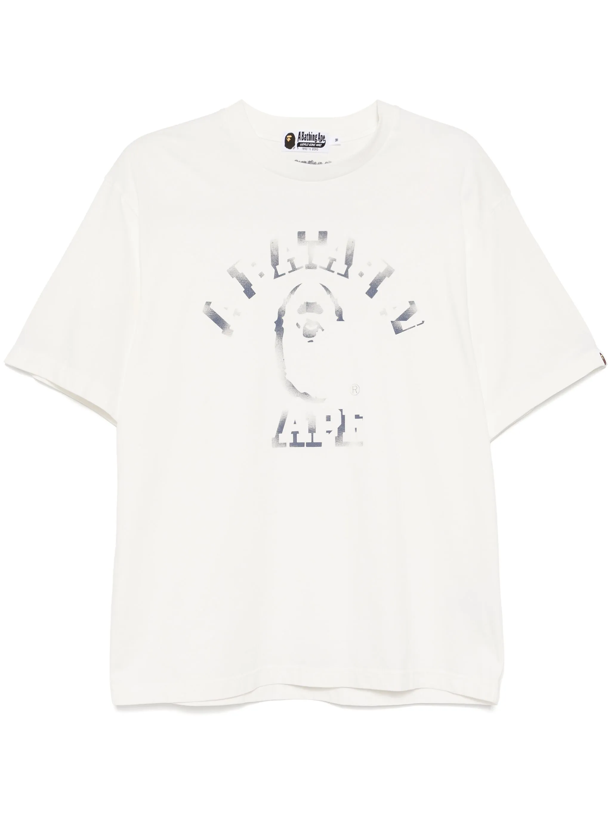 

Футболка с принтом A Bathing Ape, белый