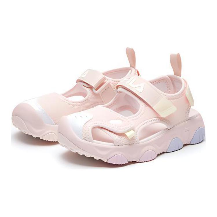 FILA KIDS Детские сандалии Jagger2 Mars с противоскользящей подошвой, устойчивые к истиранию, дышащие, розовые, белые — фото 3