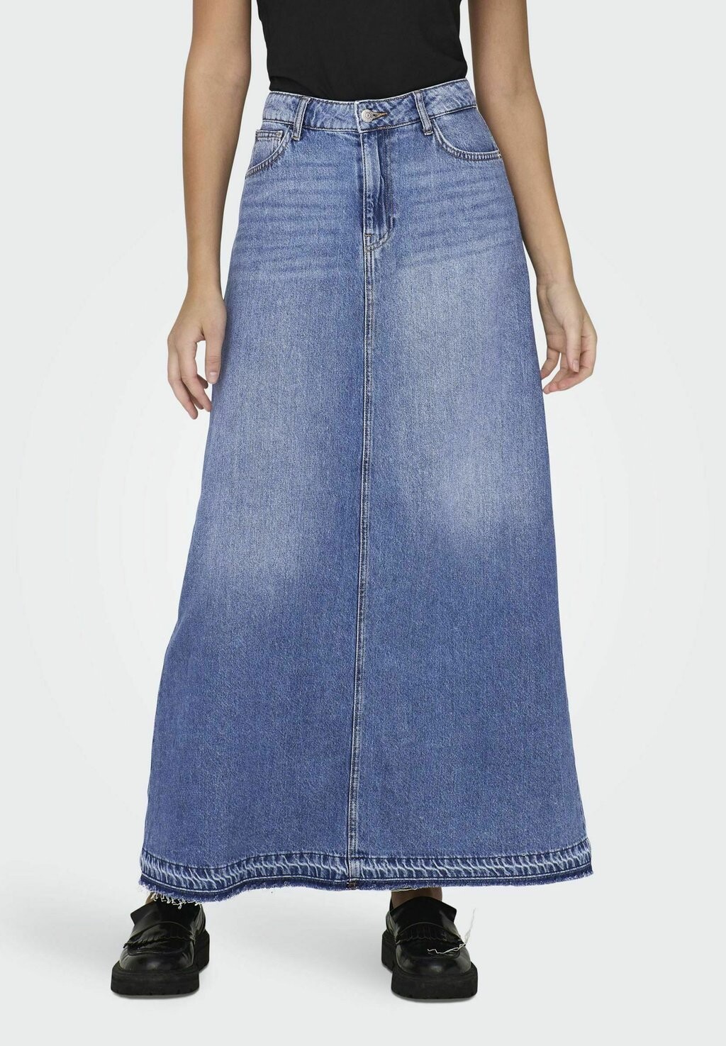 

Юбка-колокольчик Langer ONLY, цвет medium blue denim