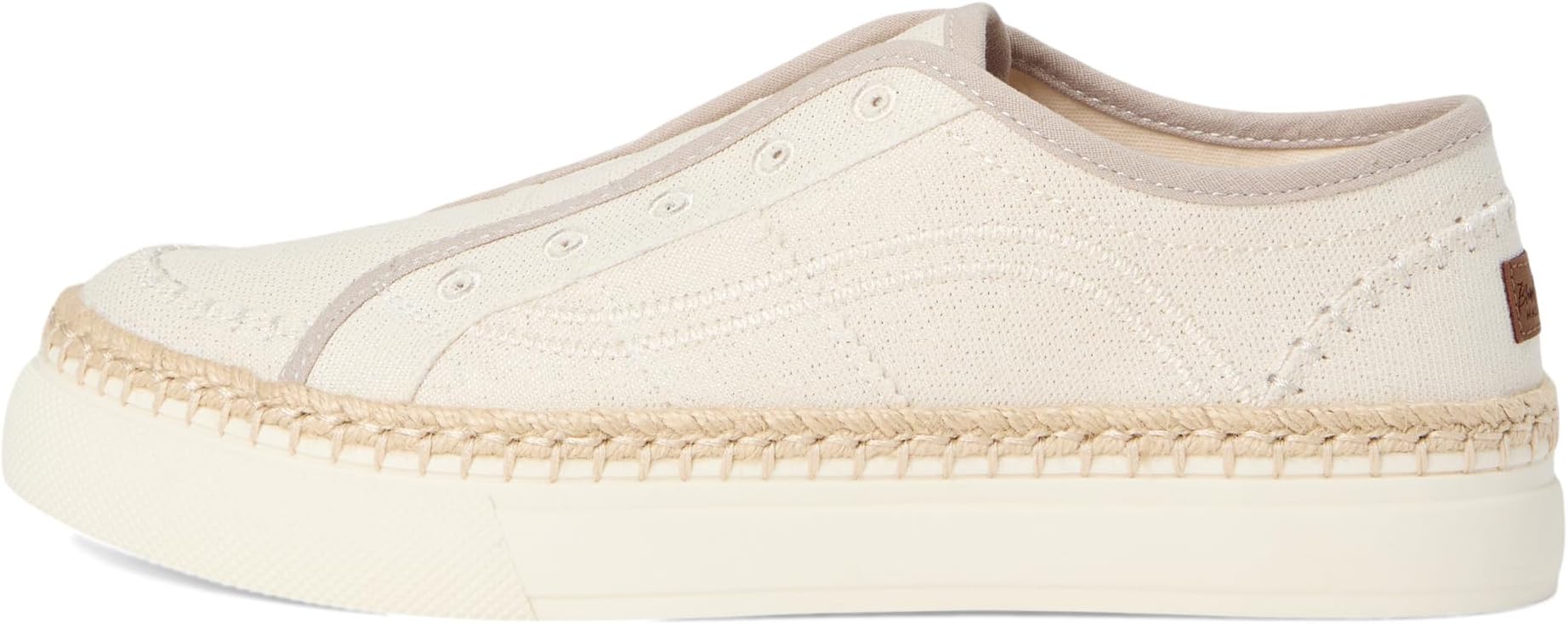 Балетки Blowfish Malibu No Chill Slip-On, цвет Cream/Silver Fabric — фото 4