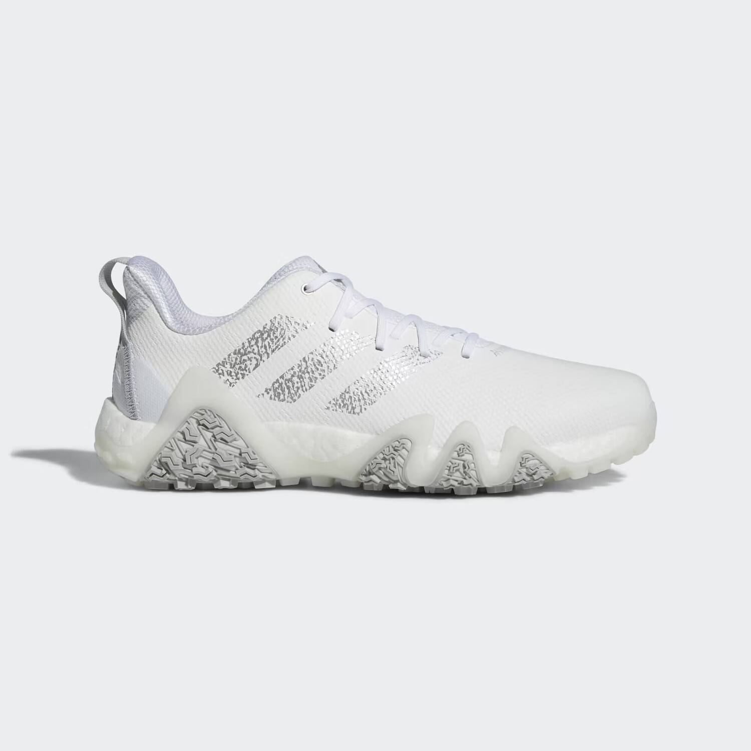 

Кроссовки для гольфа CODECHAOS 22 без шипов Adidas, цвет Cloud White/Silver Metallic/Grey Two