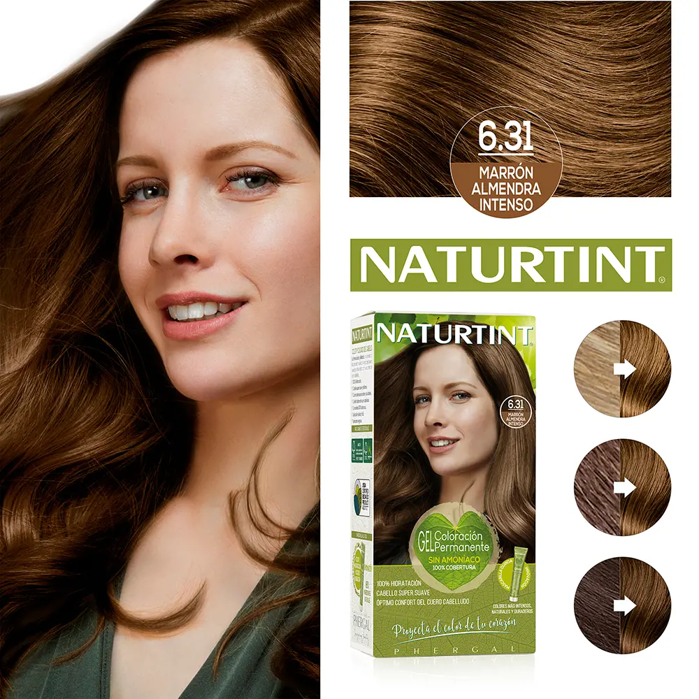 Краска для волос Naturtint Naturtint, цвет 6.31 marrón almendra intenso, 170 мл. — фото 2