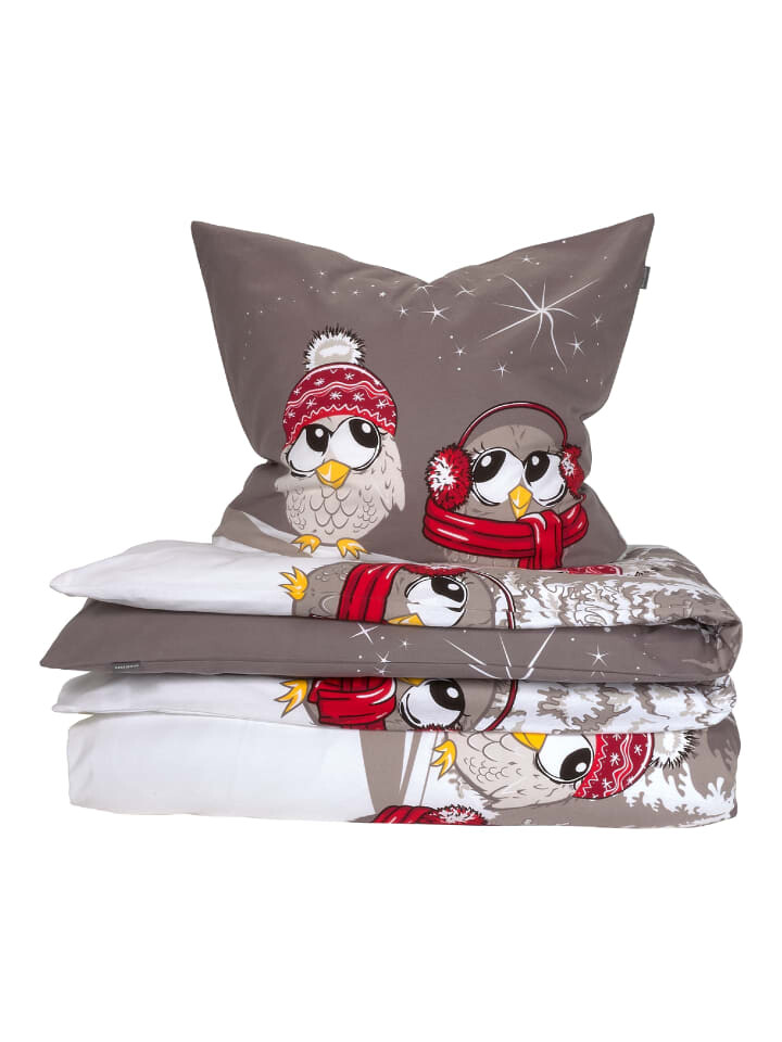 

Постельное белье Schiesser set Olsona, серый