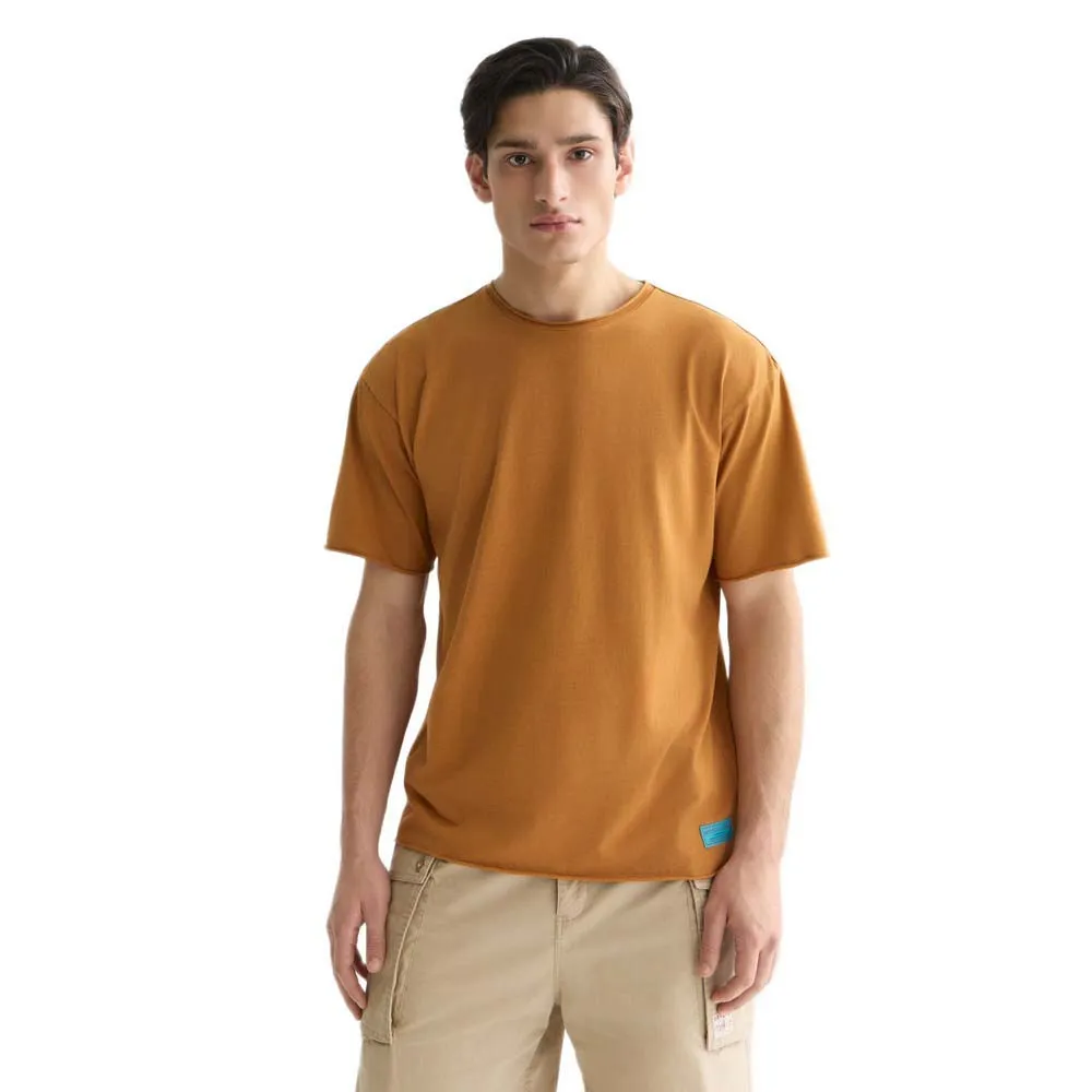 

Футболка с коротким рукавом Scotch & Soda Seasonal Core Rawedged, коричневый