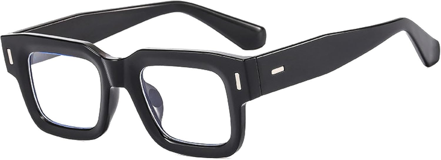 

Популярные модные солнцезащитные очки для женщин в стиле ретро-панк с прозрачными линзами цвета океана, мужские солнцезащитные очки с защитой от УФ-излучения UV400 и заклепками VVTWSSW, Black Clear