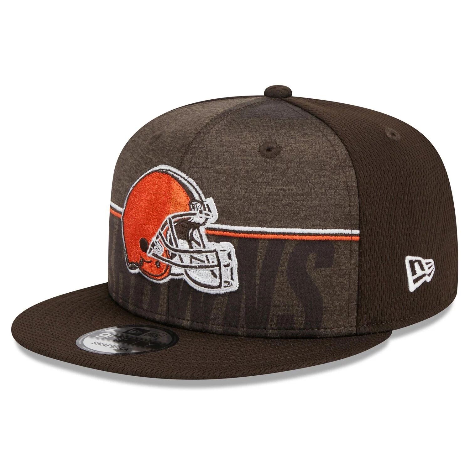 

Мужская кепка Snapback New Era Brown Cleveland Browns 2023 NFL Training Camp 9FIFTY