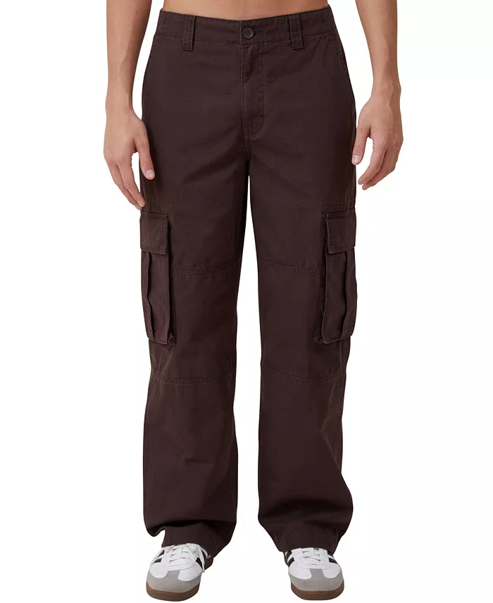 

Мужские мешковатые карго-брюки COTTON ON, коричневый