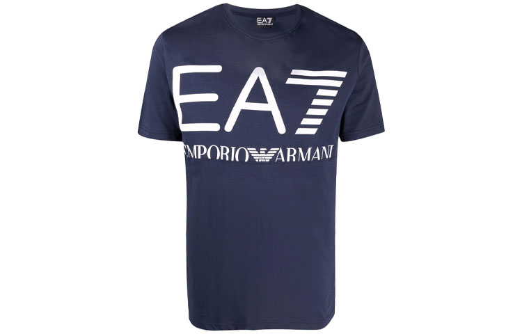 

Футболка мужская синяя EA7 FW21 EMPORIO ARMANI