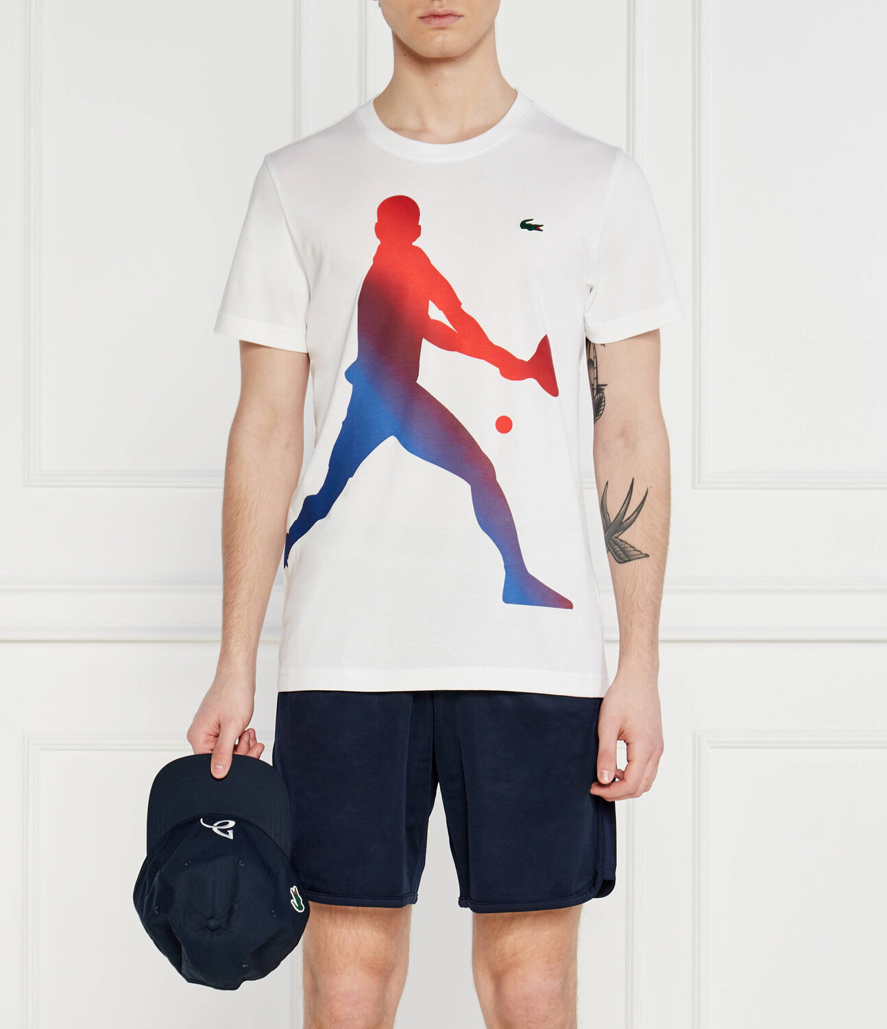 

Футболка Lacoste Regular Fit, белый