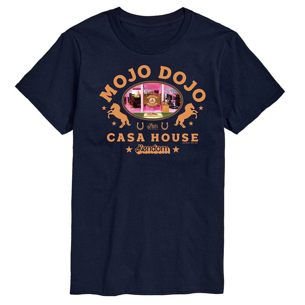 

Мужская футболка с рисунком Barbie The Movie Mojo Dojo Casa House, темно-синий