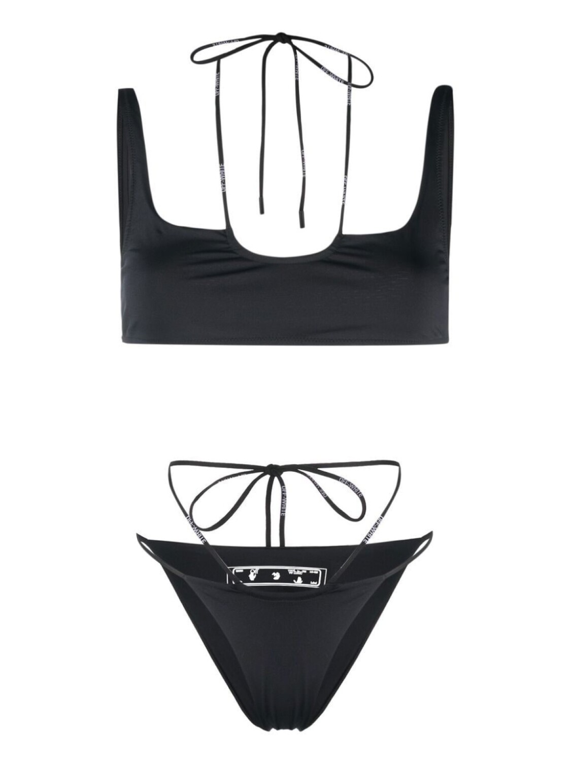 

Off-White бикини с логотипом, черный