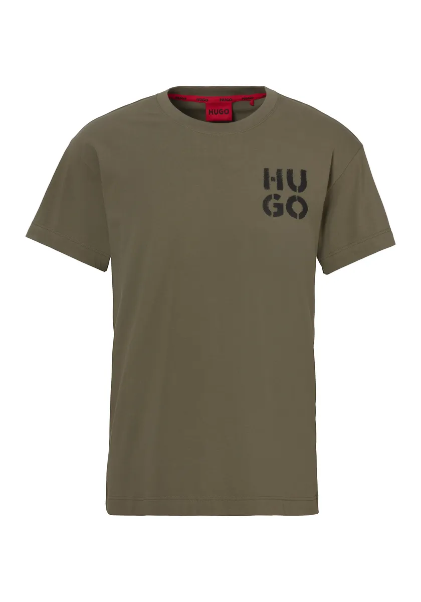 

Футболка HUGO Underwear "SprayLogo T-Shirt", с круглым вырезом, зеленый