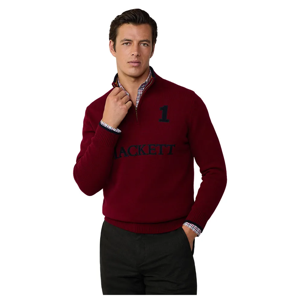 

Свитер Hackett HM703226 half zip, красный
