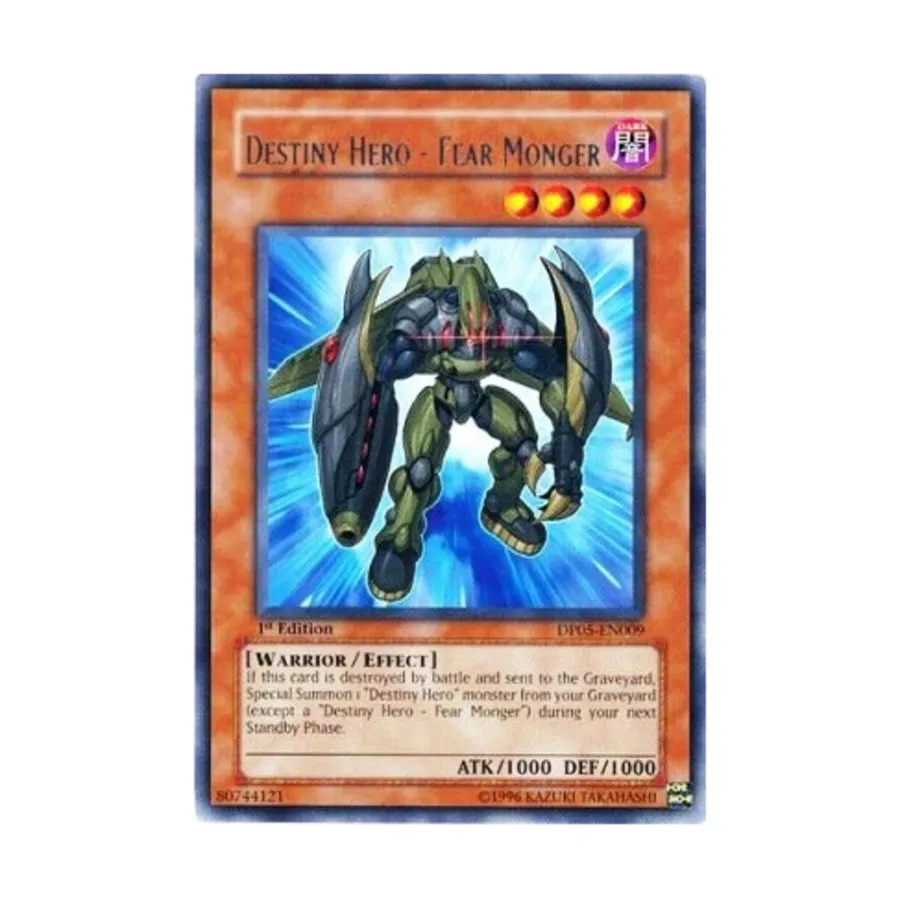 

CCG Destiny Hero — Разжигатель страха (редкий), Yu-Gi-Oh - Duelist Pack - Aster Phoenix - Singles