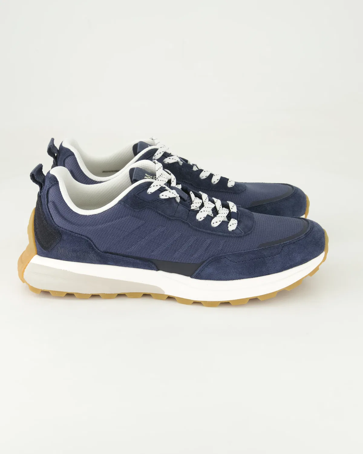 Сникерсы низкие из кожи и текстиля Marc O'Polo Shoes, синий — фото 2