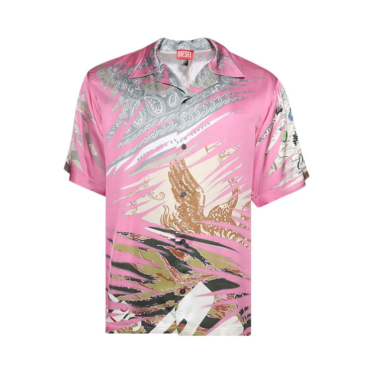 

Рубашка Diesel S-ULF Shirt 'Hot Pink', розовый